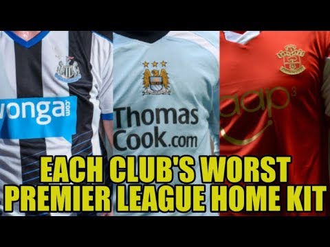 Every Premier League Club's WORST Home Kit Since 1992 - YouTube