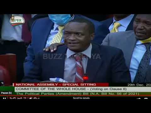 Fist fight in Kenyan Parliament as UDA Member Benard Koros receives a hit on the eye