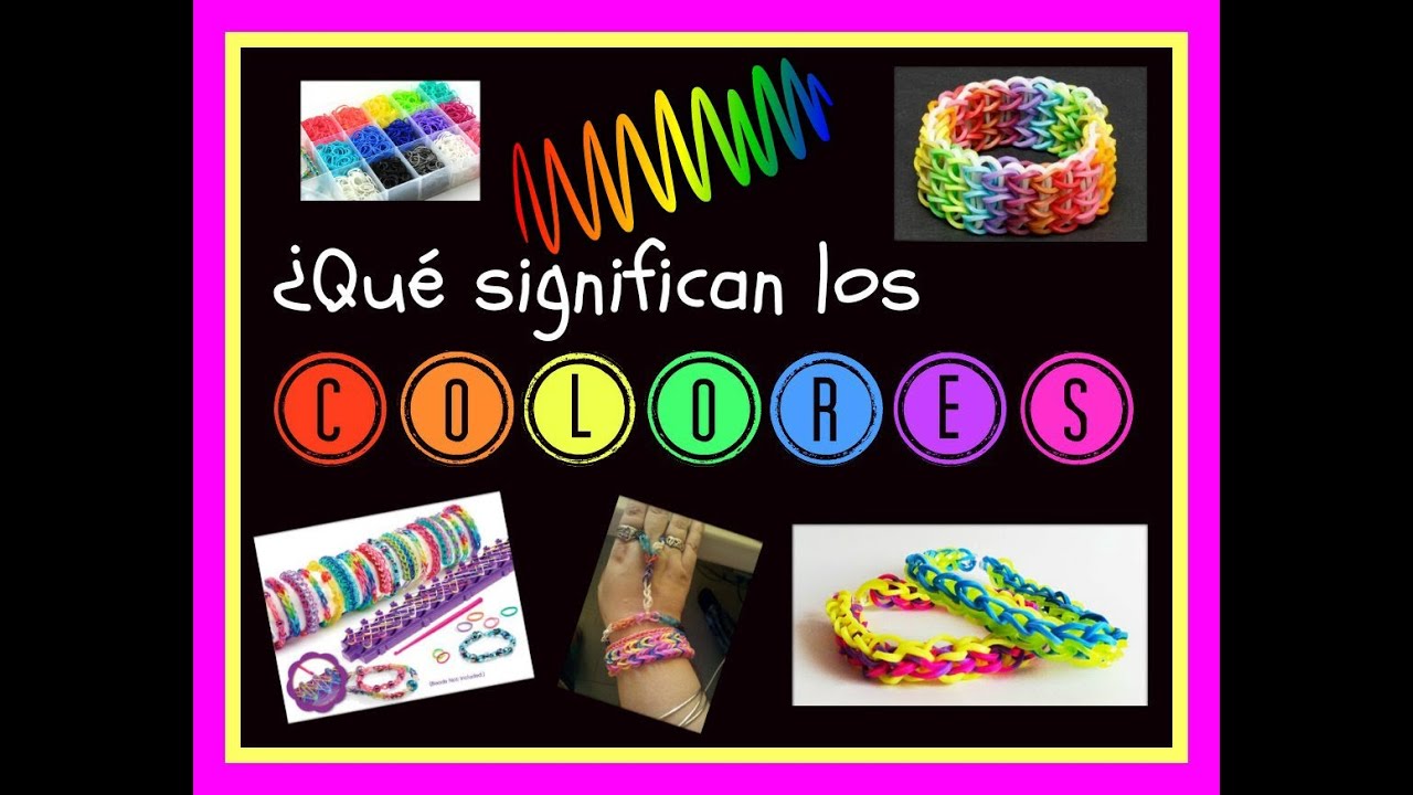Significado los colores // de gomitas o ligas - YouTube