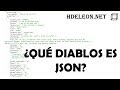 ¿Qué diablos es JSON? | Ejemplo práctico en #javascript