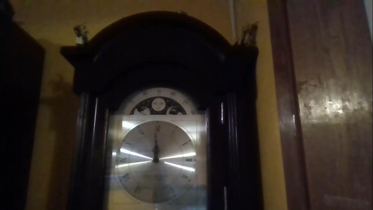 Grandfather clock chimes 12 YouTube