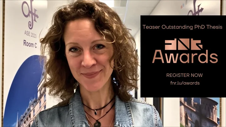 FNR Awards 2024: Teaser Outstanding PhD Thesis