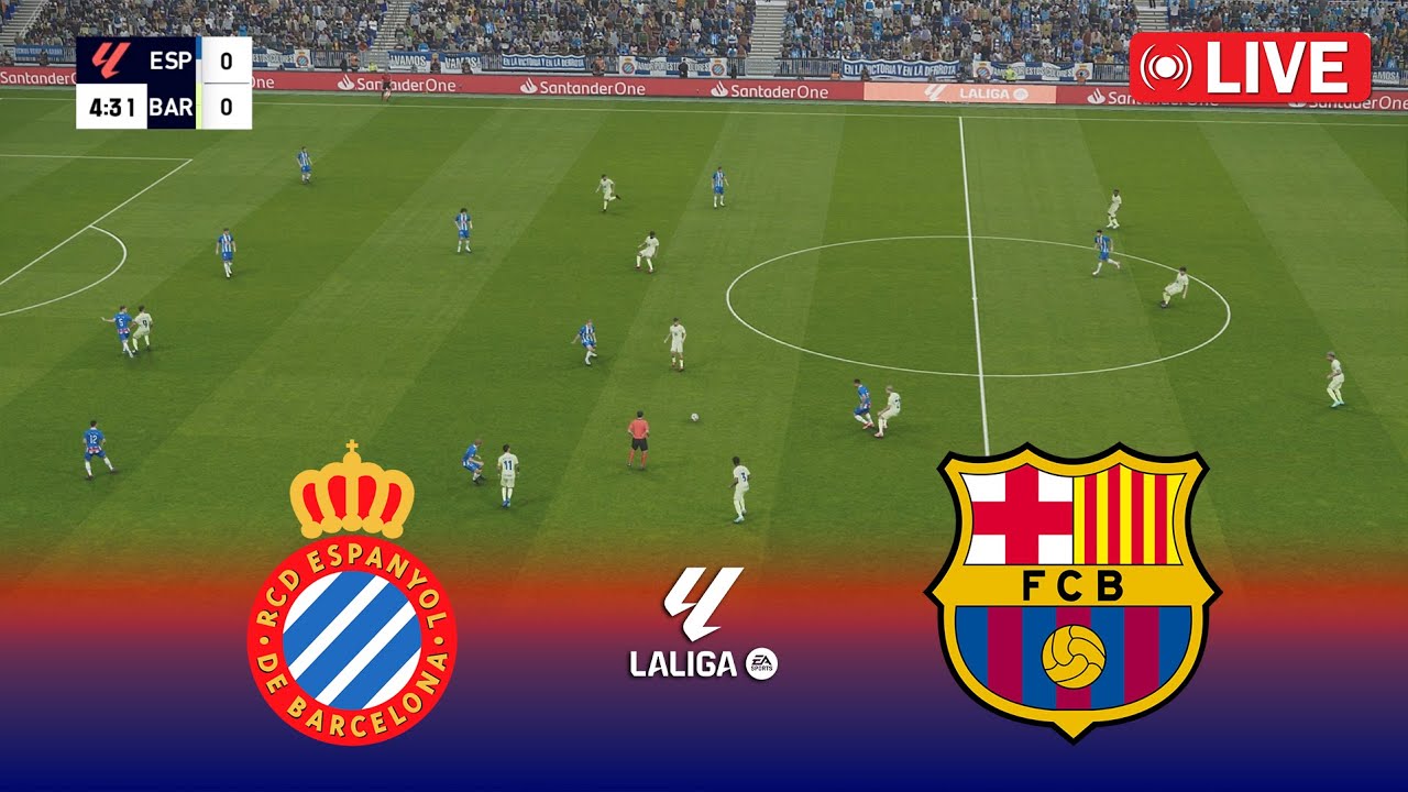 🔴[LIVE] : Espanyol vs Barcelona | Spain La Liga 24/25 | Full Match ...