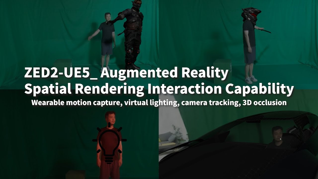 Zed2 Tutorial UE5+ZED2, what interactions can AR augmented reality achieve?(UE5+ZED2 ...