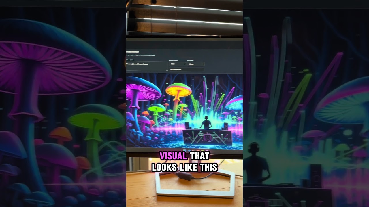 Create audio responsive music visuals with AI