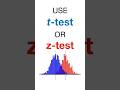 T Test Vs Z Test Maths Statistics Datascience Machinelearning Stats 