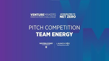 Pitch competition - Team Energy - Venture Makers Innovation Challenge