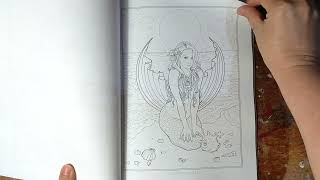 Mermaid Magic Coloring Book Flip Through