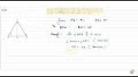 In an isosceles triangle altitude from the vertex bisects the base. GIVEN : An isosceles triangl...