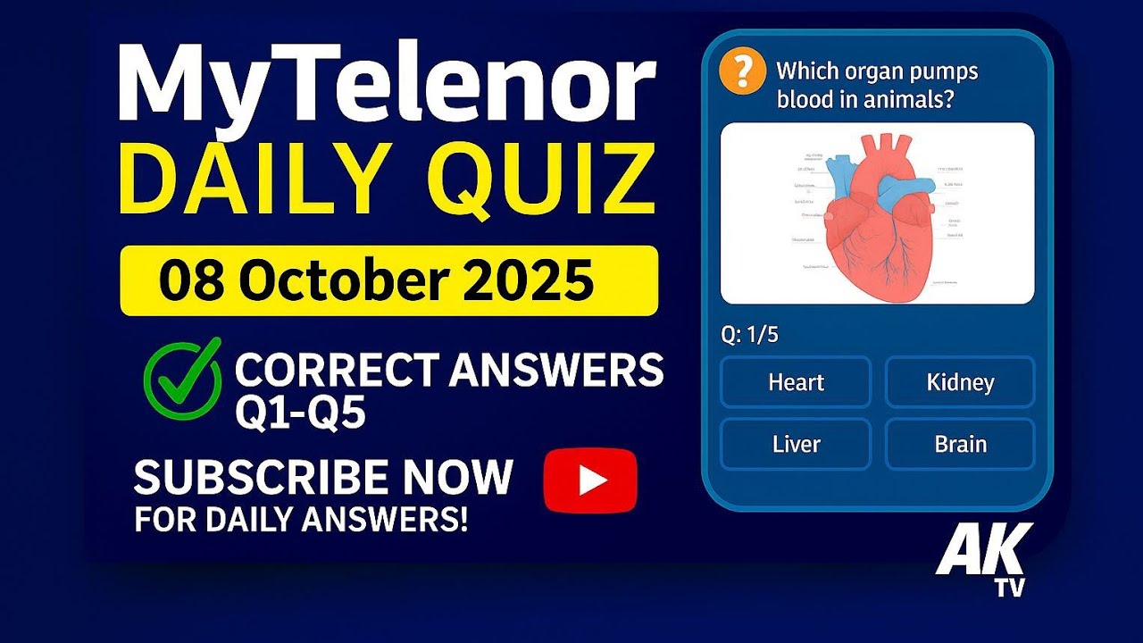 My Telenor Answers | Today My Telenor Answers | 8 October 2025. - YouTube