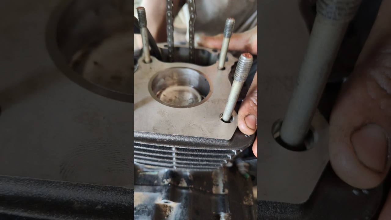 Shine block piston fitting process 