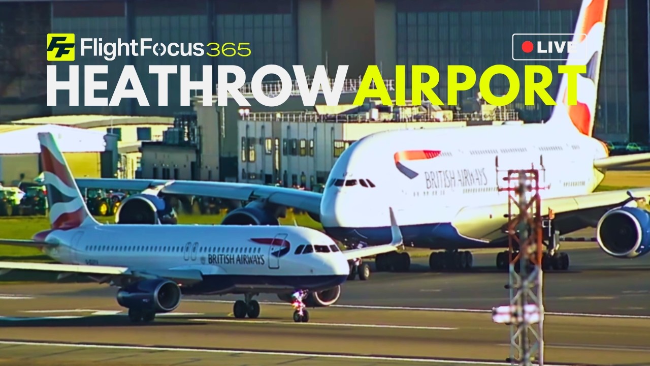 Heathrow Airport Live - Monday 2nd March 2026