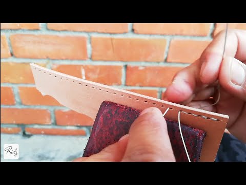 Free Tutorial Basic Tools Hand Stitching Leather || Cara Jahit Kulit manual