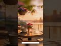 New York Riverside Café ☕🌆 Jazz &amp; Coffee Vibes
