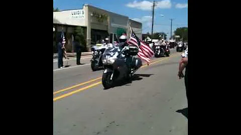 Part of Spc Jarod Heath Osborne's procession