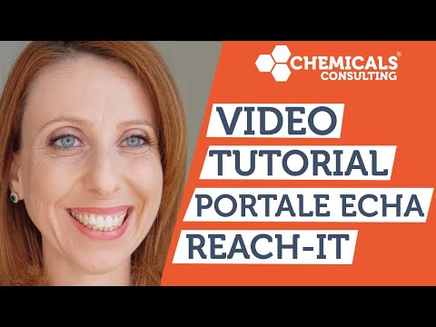 Video tutorial portale ECHA REACH IT