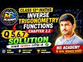 Class 12 Maths Viral Lecture 🔥 | Inverse Trigonometric Functionsप्रतिलोम त्रिकोणमितीय फलन MS academy
