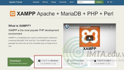 Hướng dẫn cài XAMPP để tạo máy chủ ảo chạy website trên máy tính cá nhân