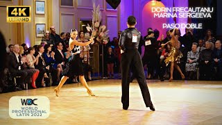 Dorin Frecautanu & Marina Sergeeva - Paso Doble | WDC World Professional Latin 2022