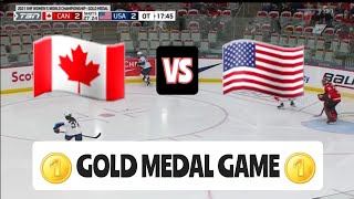 FULL 3-ON-3 OVERTIME Canada v USA - Gold Medal (2021 IIHF Womens Hockey) + CELEBRATION/ANTHEM