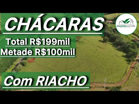 Capa do vídeo CHÁCARAS COM LINDO RIBEIRÃO - PLANAS MINA D’ÁGUA NO PARANÁ