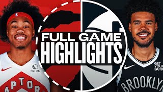 RAPTORS at NETS | NBA PRESEASON FULL GAME HIGHLIGHTS | October 18, 2024