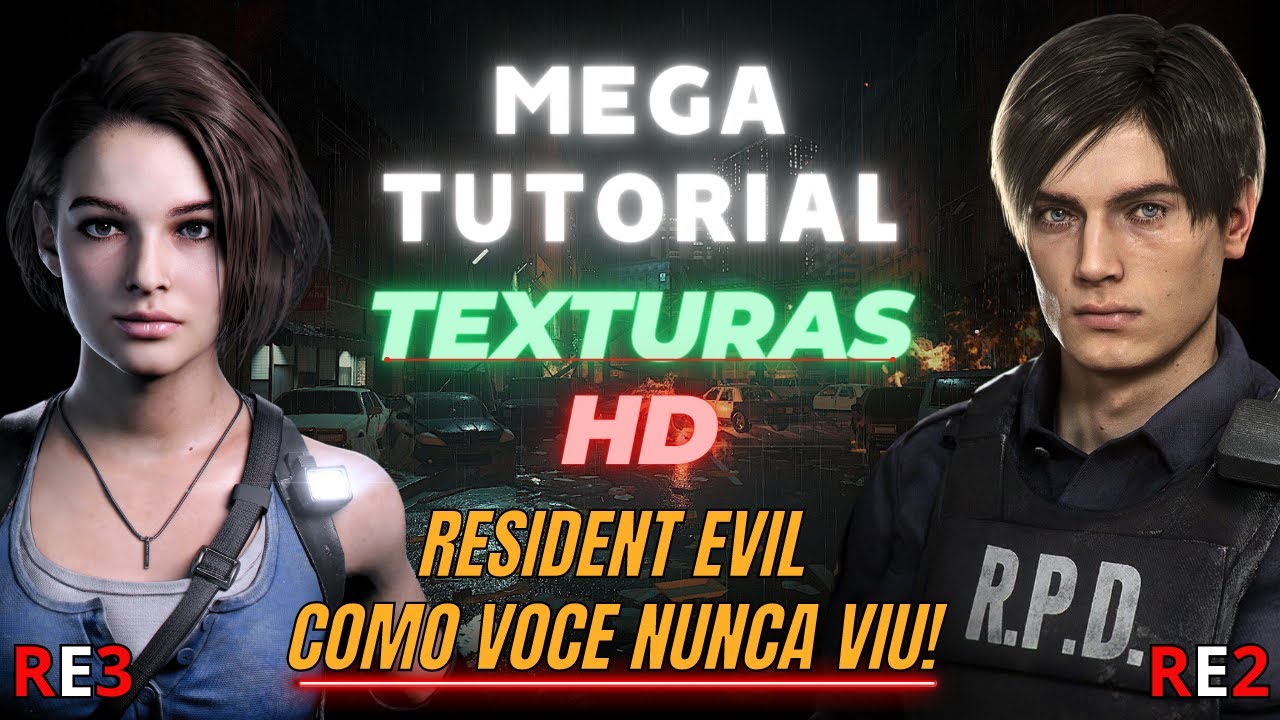 TUTORIAL Resident Evil 2 e 3 - Texturas HD + Tradução 