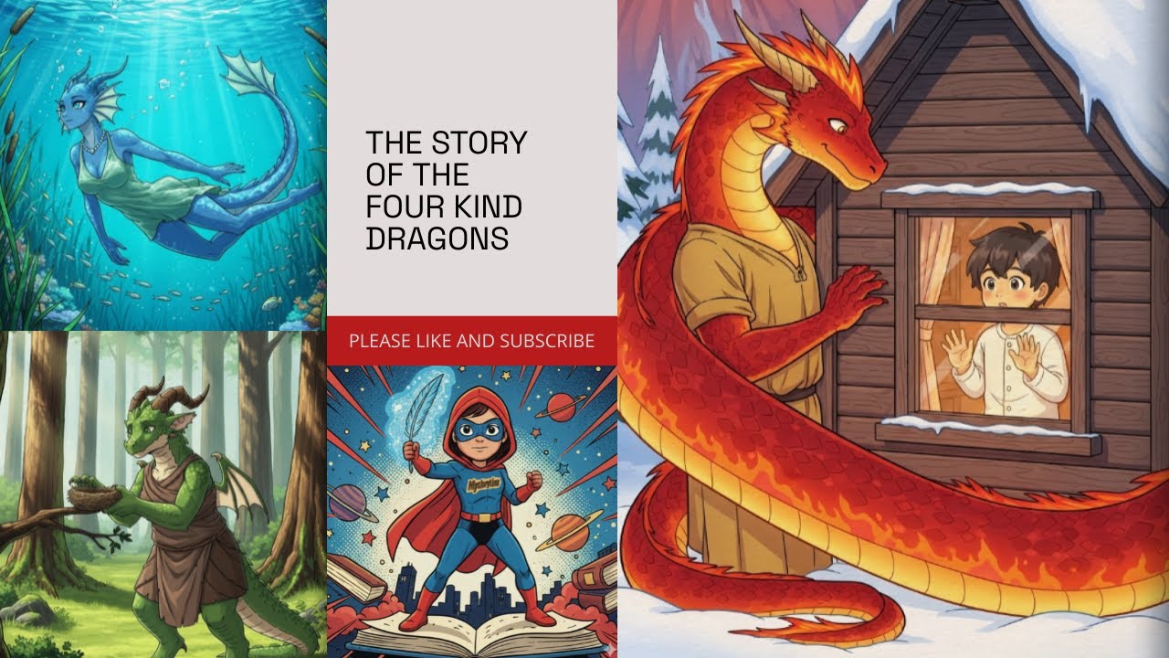 The Story of the Four Kind Dragons 🐉 | Kids Bedtime Story
