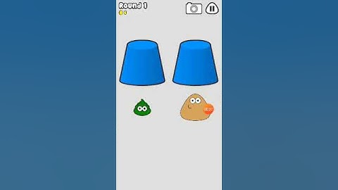 Pou Popper No more space! Find Pou Wrong cup! Game Over