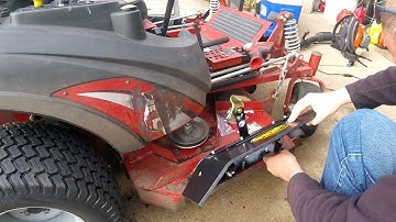 Removed An Advanced Chute System And Installed A Qwikchute On A Ferris IS2100Z 61" Zero Turn Mower