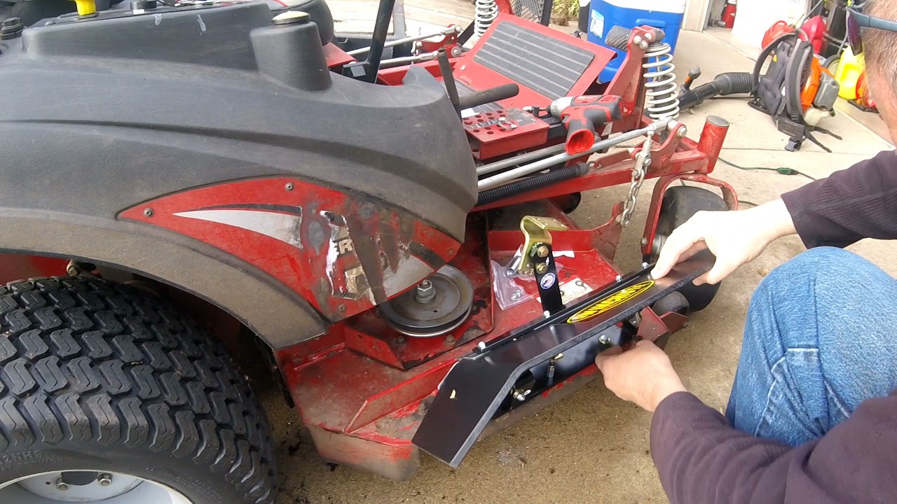 Removed An Advanced Chute System And Installed A Qwikchute On A Ferris