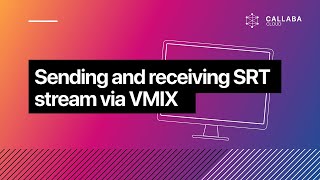 Vmix SRT. How to live stream with vmix. Sending and receiving SRT stream via VMIX