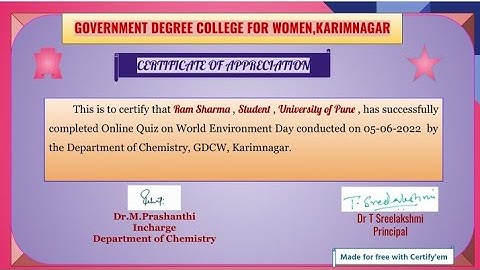 World Environment Day l International Environment Day l Free Quiz l Free Certificate 2022 l Sweden