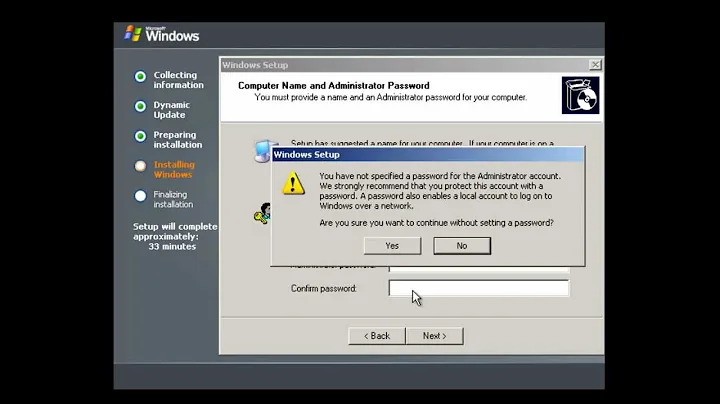 How to install Windows Server 2003