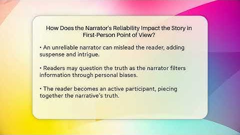 How Does the Narrator