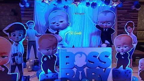Boss Baby Theme Birthday Decoration | Boss Baby Theme Decoration Ideas#jolevents #party #themedecor