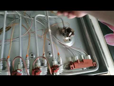 Нет поджига пьезо.Ремонт газовой плиты (варочной поверхности)