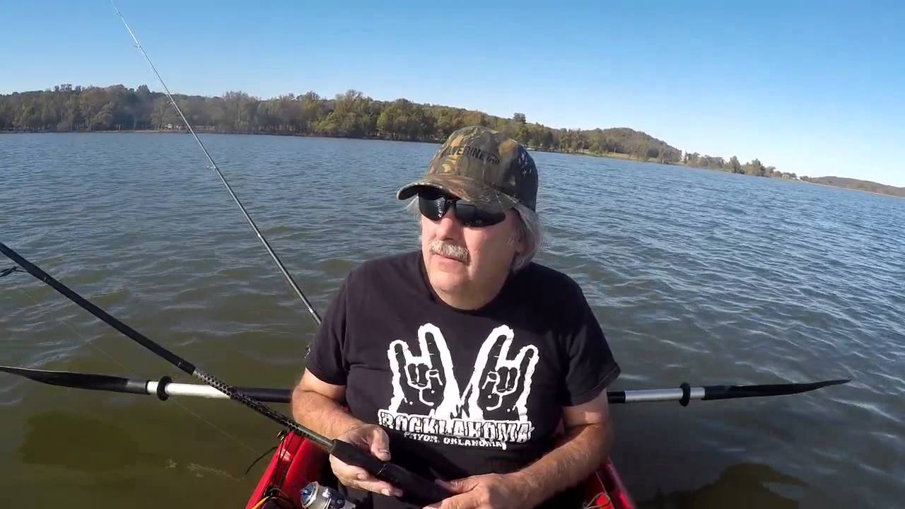 Kayak Fishing Lake Hudson Oklahoma YouTube