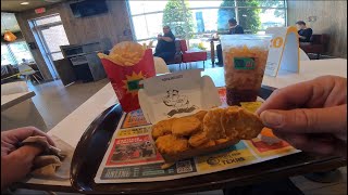 MCDONALDS MONOPOLY#2 CRISPY CHICKEN NUGGETS FRENCH FRIES COKE RELAXING EATING MUKBANG ASMR POV  screenshot 5