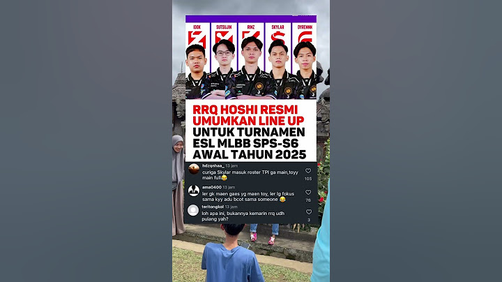 Akhirnya muncul juga ROSTER RRQ #rrq #roster #mlbb #masukberanda