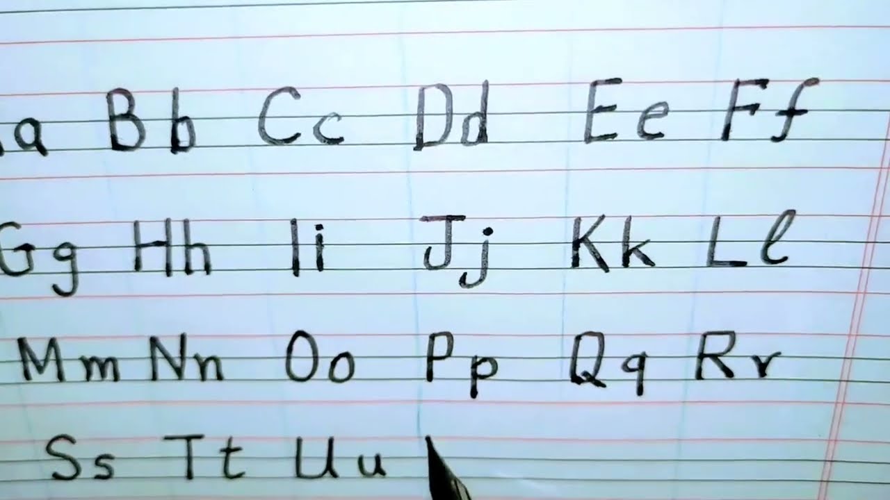 how to write capital and smart letters write in English reading and writing