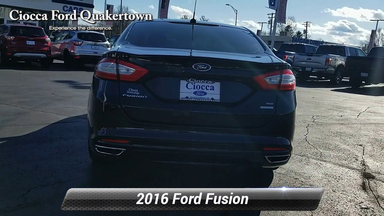 Used 2016 Ford Fusion SE, Quakertown, PA 20164637 YouTube