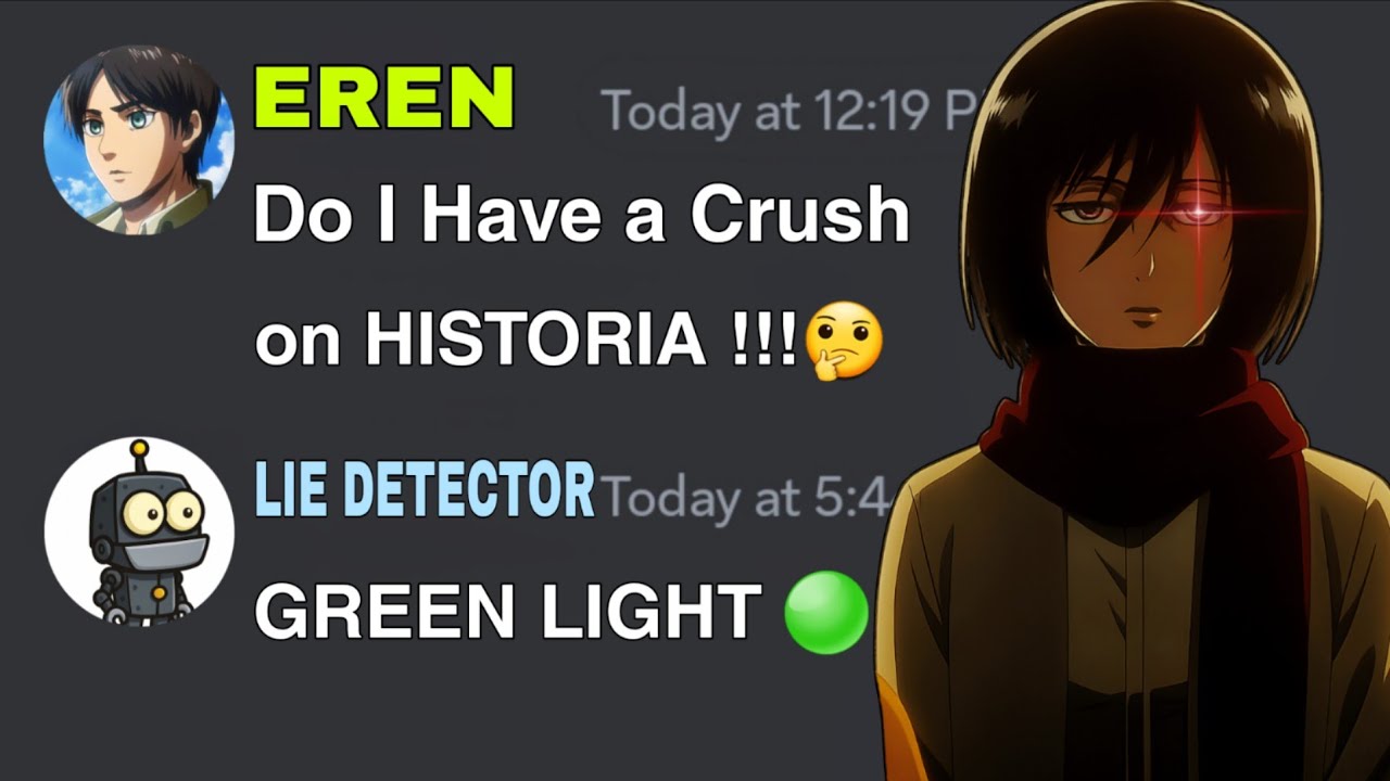 If Eren found Lie Detector | Attack on Titan discord server