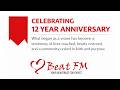 Happy 12th Anniversary, Grace! To God be all the glory for the great things He has done.HeartbeatFM