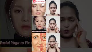 Reduce "Get a Slim Face in 1 Minutes! Face Yoga for Beginners"smile line | Face Exercise Tutorial"