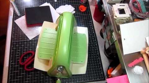 Making Felt Embellishments using sizzix dies in a cuttlebug