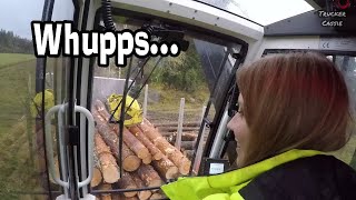 I'm Driving the Timber Truck Crane (It Did Not Go So Well) by Trucker Cassie 109,880 views 5 months ago 11 minutes, 53 seconds