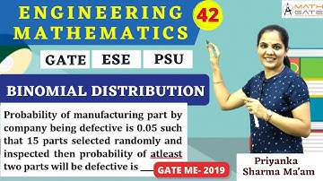 Binomial Distribution Problem 2 I Probability I Engineering Mathematics by Priyanka Sharma Mam