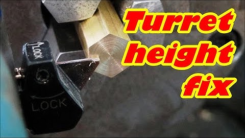 Tool Turret Height adjustment on small cnc lathe. Hercus PC200 Australian made lathe