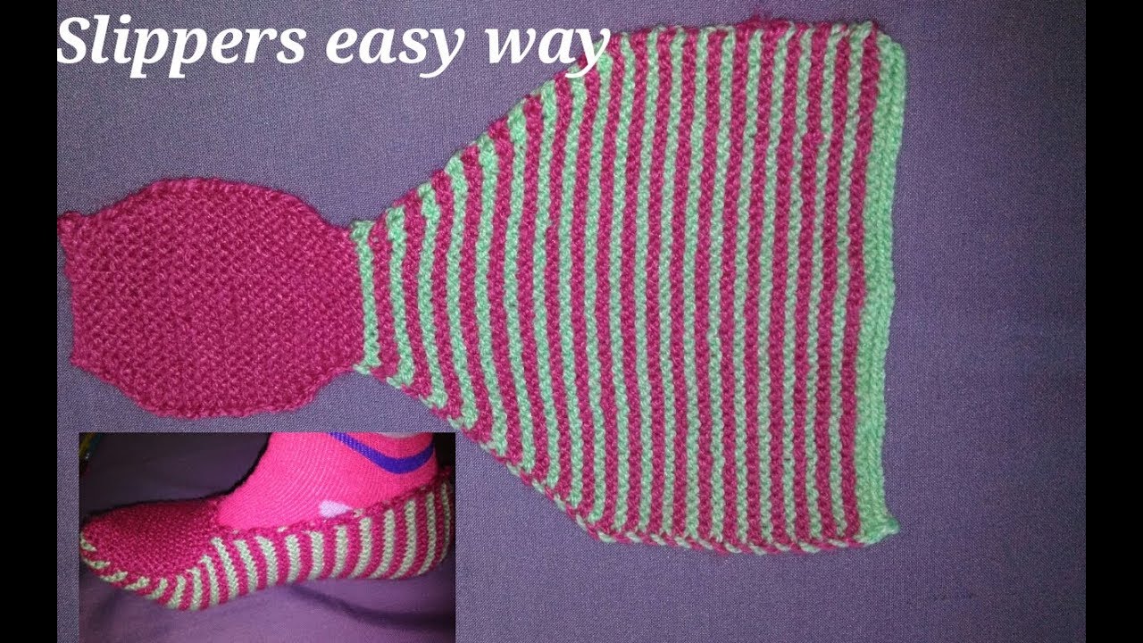 New Ladies slippers easy way - YouTube